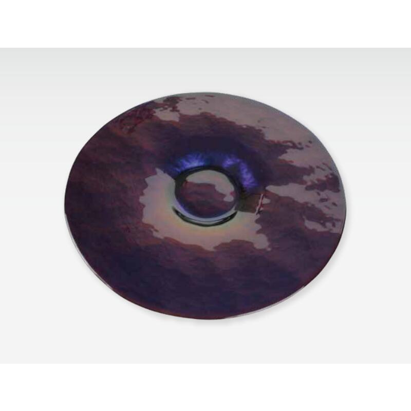 【送料無料】 【包装のし可】 塗り ガラス 食器 マジョ シリーズ ディスコ プレート ブルー 25.7cm 塗 漆 皿 丸 丸皿 大皿 食洗機対応 日本製 国産 おしゃれ こだわり ギフト プレゼント 贈答品 お祝い 食事会 和食器 洋食器 飲食店 業務用 プロ使用