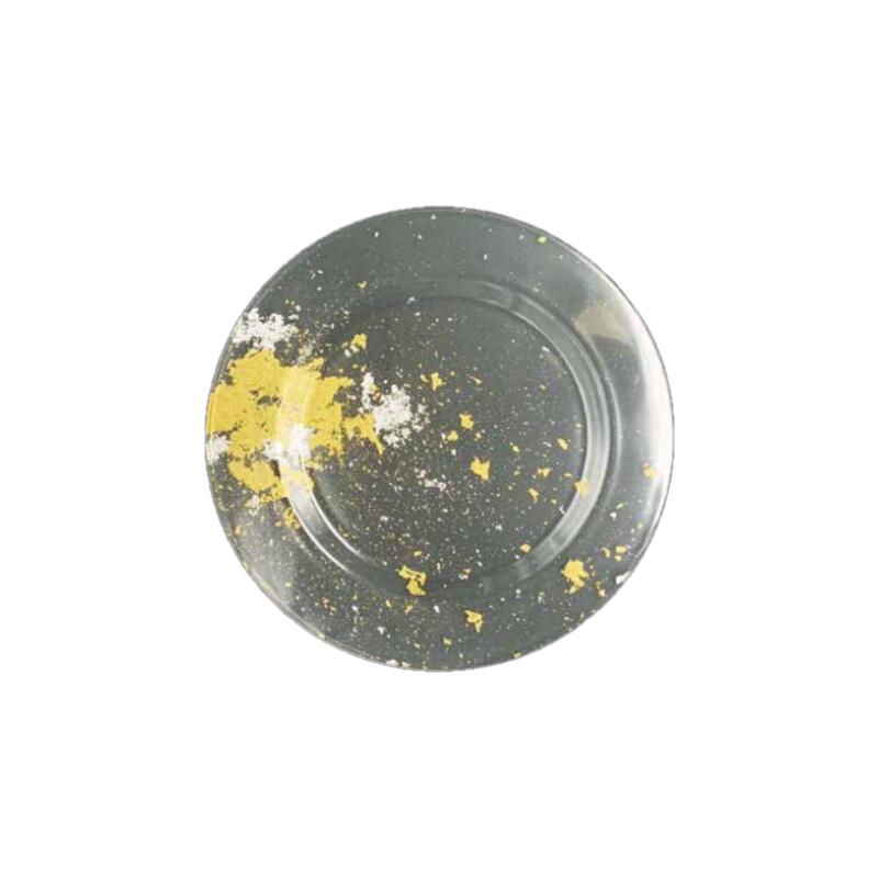 【送料無料】 【包装のし可】 【2個セット】 塗り ガラス 食器 クリア 金箔 シリーズ アンダー プレート S 28.3cm 塗 漆 純金 純銀 皿 丸 丸皿 大皿 食洗機対応 日本製 国産 おしゃれ こだわり プレゼント ギフト 贈答品 お祝い 食事会 和食器 洋食器 飲食店 業務用 プロ使用