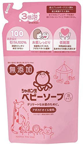 シャボン玉石けん ベビーソープ泡タイプ 詰め替え 400ml×4個