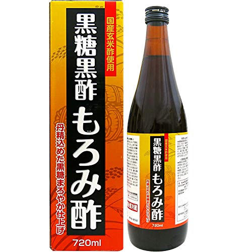 ユウキ製薬 黒糖 黒酢 もろみ酢 12-24日分 720ml ドリンク クエン酸 黒麹 玄米酢