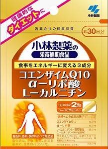 小林製薬 小林製薬の栄養補助食品コエンザイムQ10α－リポ酸L－カルニチン60粒×5袋