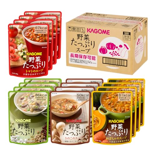非常食 保存食 備蓄 防災 カゴメ 野菜たっぷりスープギフト SO-50(160g×4種×各4袋 計16袋)