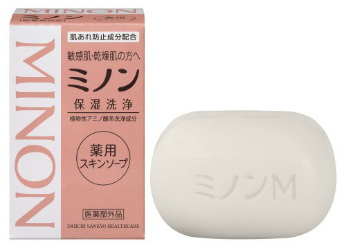 ミノン 薬用スキンソープ 80g 洗顔石鹸 医薬部外品薬用処方の固形石けん 弱酸性 低刺激性 「ほどよくう..