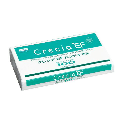 日本製紙 ハンドタオル ソフトタイプ100 37018(100マイX60パック) クレシア
