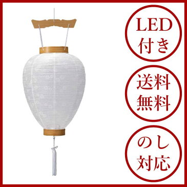 【盆提灯 盆ちょうちん】中尺 柾 白紋天 LEDライト【初盆セット】[岐阜提灯][初盆　白提灯][新盆][花柄][手書き][家紋][家名][戒名][名入れ][お盆ちょうちん][贈答用][仏具][9号][10号][11号][12号]