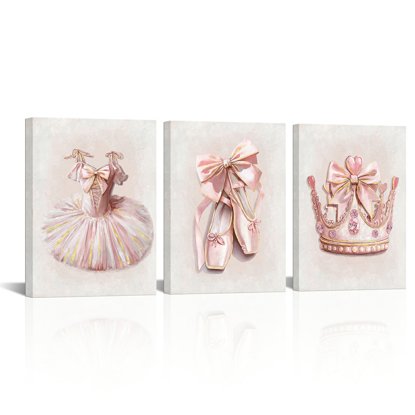 【3枚セット】ポスターフレーム アートフレーム キャンバス ポスター 30×40cm インテリア 絵 絵画 インテリア 北欧 壁掛け 絵 フレーム 額縁 ポスター 壁掛け 壁飾り おしゃれ アートパネル バレエ絵 軽量 防汚 防水 贈答 送料無料 海外通販