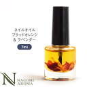 ネイルオイル 自然由来 ブラッドオレンジ＆ラベンダー 7ml 爪 ネイルケア 美容液 オイル 保護 ダメージ 爪 保湿 ホホバオイル ハンドケア アロマオイル エッセンシャルオイル ブレンドオイル 精油 天然 おうちネイル セルフネイル