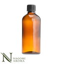 遮光ビン 100ml(アンバー) 黒キャップ&ヴァーティカルドロッパー 【 遮光瓶 アロマ 大容量 ドロッパー付 ガラス瓶 容器 薬瓶 調合 保存 アロマオイル エッセンシャルオイル 精油 キャリアオイル フレ 】(4)
