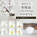 和精油バスソルト プチギフトバスソルト プチギフト 和の香り ゆず ひのき 母の日 父の日 挨拶 退職 赴任 卒業式 異動