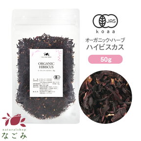 有機JAS オーガニック・ハイビスカスティー 50g 【 ハーブ 無農薬 ノンカフェイン ハーブティー お茶 茶葉 ドライハーブ スパイス 香辛料 カレー 】