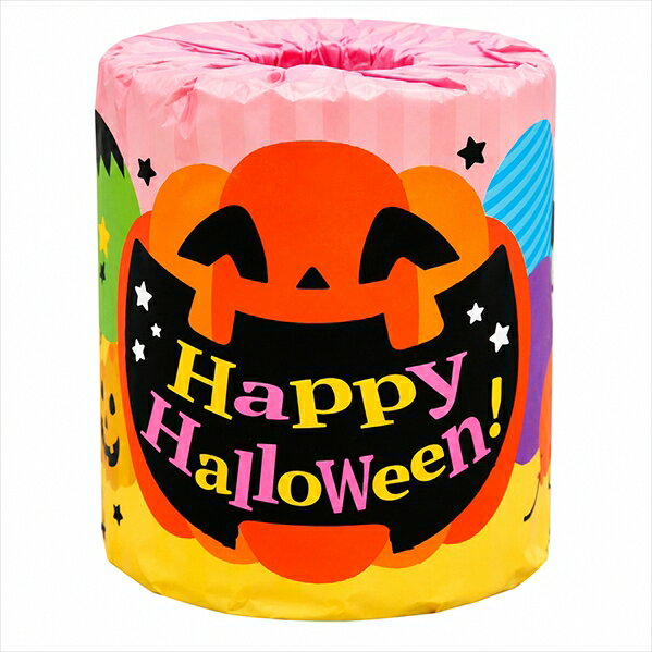 販促用 贈答用 粗品 景品 トイレットペーパー 林製紙 ハッピーハロウィン ダブル27...