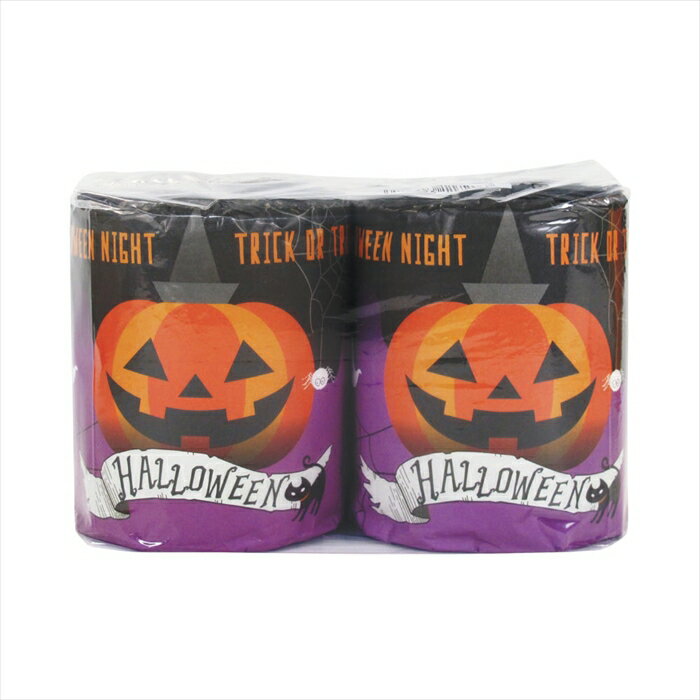販促用 贈答用 粗品 景品 トイレットペーパー 林製紙 ハロウィンナイト ダブル27.5m 個包装2ロールX50パック(3.0)