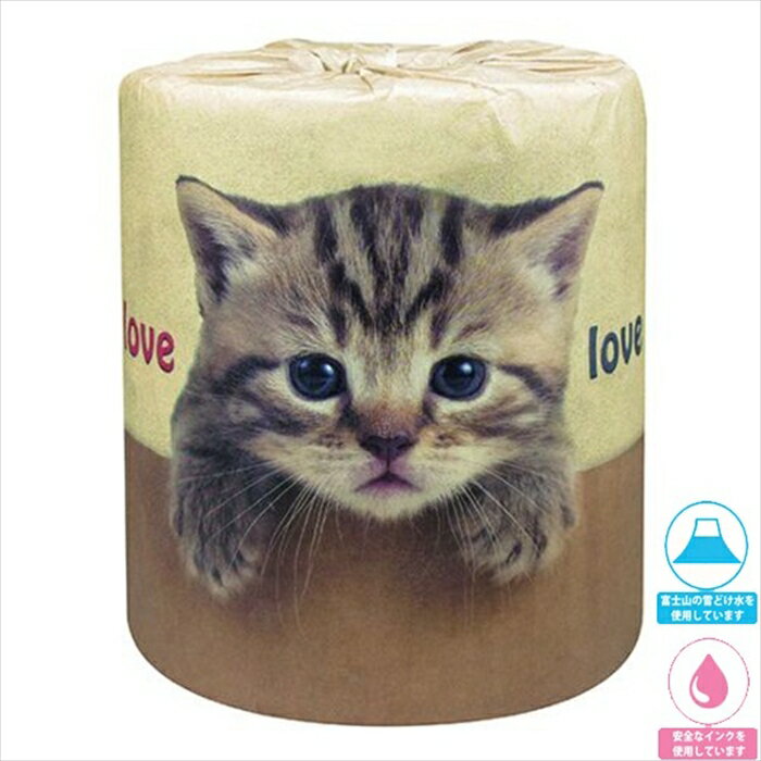 販促用 贈答用 粗品 景品 トイレットペーパー 林製紙 やっぱり猫が好き ダブル30m 個包装100個