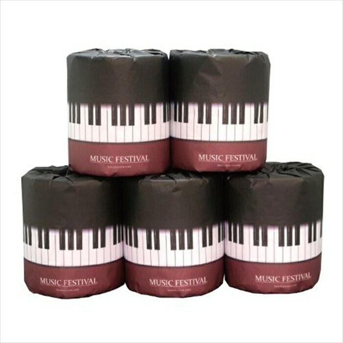 販促用 贈答用 粗品 景品 トイレットペーパー 林製紙 音楽 鍵盤 ダブル30m 個包装100個