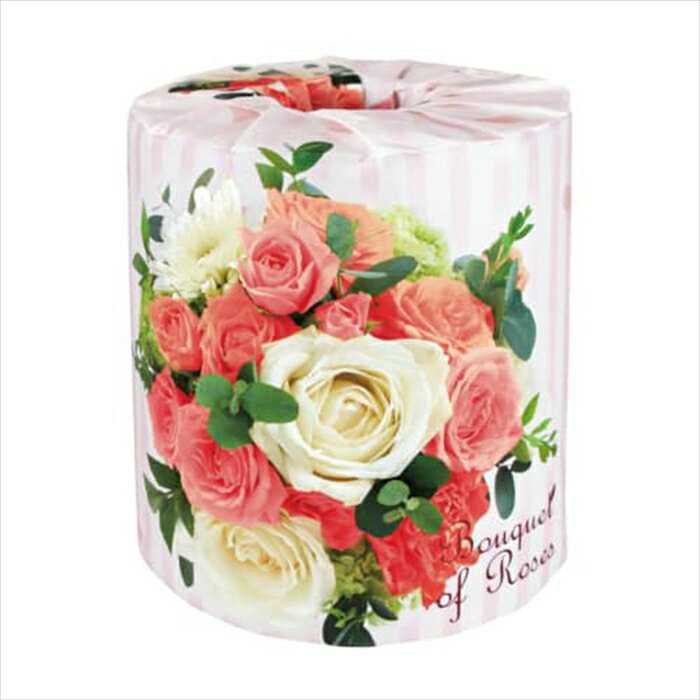 販促用 贈答用 粗品 景品 トイレットペーパー 林製紙 ローズブーケ ダブル30m 個包装100個