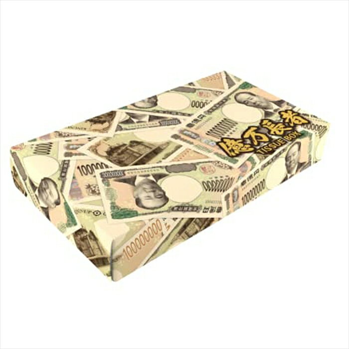 販促用 贈答用 粗品 景品 箱ティッシュ 林製紙 BOX億万長者 渋沢栄一モチーフ 40W 100個