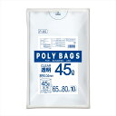 オルディ 業務用ポリ袋 ポリバッグビジネス 45L 厚0.04mm 透明 10枚X50パック(3)