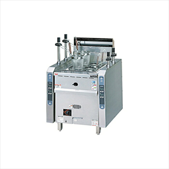 ●外形寸法：600mm(間口)X600mm(奥行)X800mm(高さ)＋150mm(バックガード) ●涼厨ゆで麺機（大阪ガス（株）共同開発） ●本体内部を断熱材で覆い、さらに周囲に空気断熱層も設け2重断熱構造としました ●最適化された機器内部の気流が本体の熱を奪います ●機器からの輻射熱や表面温度を抑えます ●手を触れやすい本体前面には吸気口と排気口を設けました ●空気の流れを作ることで本体前面の温度上昇を抑え、接触時の安全性を高めています ●排気筒は燃焼排気が拡散しない煙突構造 ●燃焼排気が速やかにフードに導かれるため厨房内の環境も改善されます ●【シコッとおいしくゆで上げる大型ゆで槽採用】 　　めんの強いコシと心地よい歯ざわりは、豊富な湯で一気にゆで上げることによって生まれます 　　マルゼンの自動ゆで麺機は、大型ゆで槽を採用でプロ絶賛のおいしい麺がいつでも誰でも 　　ゆで上げることができます。 ●【マルゼン独自のホールヒートパイプ採用】 　　熱効率60％を実現したマルゼンの特殊循環加熱方式を採用し優れた沸騰力を実現するとともに、 　　エネルギーのムダがなくとても経済的です ●【給湯装置は排気熱を利用した省エネ設計】 　　排気熱を利用した給湯装置を採用して、ゆで槽内の温度を下げずにアクやヌメリを 　　オーバーフローさせて取り除くことができ、 　　運転を停止することなく連続調理ができます（4テボタイプ、6テボタイプのみ） ●【熱効率も安全性もアップ！ゆげシャツター】 　　ゆで力ゴを使用していないときは、”ゆげシャッター”が自動的に閉状態になるので、 　　熱湯のハネ返りがなく安心です 　　しかも熱が発散しないので熱効率が高まり、沸騰時間の短縮、省工ネに効果的です ●【調理したい茹でカゴのリフトキャップを押すと自動でリフトダウン！ 　　茹で上がりと同時にリフトアップする涼厨自動ゆで麺機！】 　　リフトキャップを押すと茹でカゴがリフトダウン。 　　設定時間になるとブザーでお知らせすると共に自動でリフトアップします。 　　茹で具合の確認が不要で誰でも最適に茹でられ、省力化だけでなくピーク時にも威力を発揮します。 　　タイマーは簡単操作タッチパネル式。個別に1秒単位で設定が可能です。 　　調理中にリフトキャップを押せば、調理を途中で解除してリフトアップします。 　　また、茹でカゴはタッチパネルの茹でカゴ選択スイッチでもリフトダウン・アップ可能です。 【商品詳細】 商品名称：涼厨ガス自動ゆで麺機(涼厨ガス自動ラーメン釜) 商品型式：MRY-CL04 メーカー：マルゼン 外形寸法：600mm(間口)X600mm(奥行)X800mm(高さ)＋150mm(バックガード) ガス消費量[都市ガス]：13.4kW(11.500kcal/h) ガス消費量[LPガス]：11.6kW(0.83kg/h) ガス接続口[都市ガス]：15A ガス接続口[LPガス]：15A 電源：100V (50/60Hz) 消費電力：17W×2 電源コード：2m プラグ付(接地アダプター) 槽の数：1 カゴの数：4 槽の水量：36L 給水口：15A 排水口：25A 付属品：ゆでめんカゴX4、ゴミ受けX1、ドレンホースX1 能力：70食/h 安全装置：立ち消え安全装置、空焚き防止装置 製品重量：80 Kg メーカー保証：1年（保証書内規定による）●メーカー工場からの直送になります。●配送情報(配送会社・お荷物問い合わせ番号)はご案内できません●納期確定後に出荷日・お届け予定日のご連絡をいたします