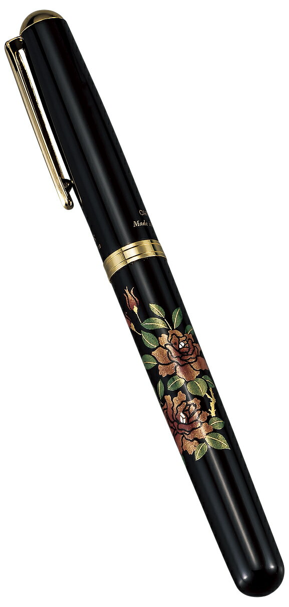 【0のつく日 本日P5倍+まとめ割15%OFF】山中漆器 漆芸万年筆 バラ(卒業祝 入学祝 退職祝 漆器 工芸品 外国人 海外出張 お歳暮 土産 日本製 ギフト...