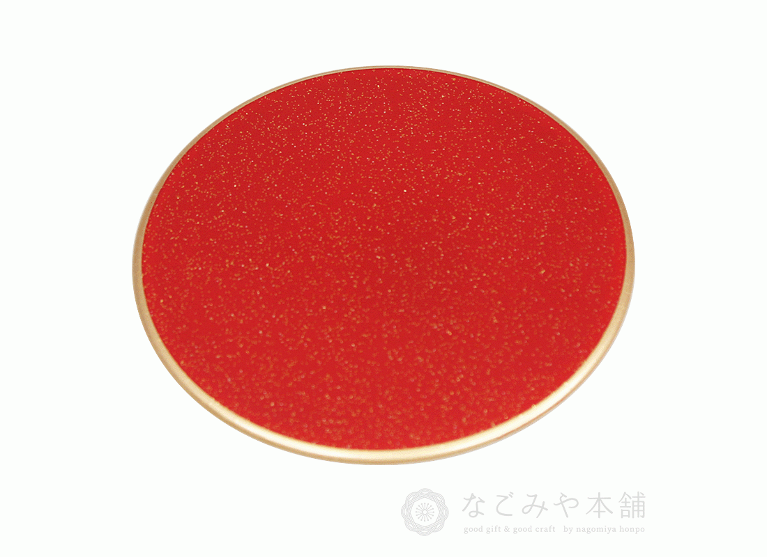 【本日ポイント3倍＋まとめ割クーポン最大15%OFF】山中漆器 丸コースター クリスマスレッド（退職祝 漆器 おしゃれ かわいい カフェ 日本製 ギフト 海外発送可 引き出物 法人 贈呈 記念品 ノベルティ 外国人 父の日 お土産 日本製 景品）