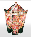 桂 由美 振袖 成人式 振袖 振袖レンタル 金刺繍御所車華輝優美古典レンタル 緑色系レンタル 振袖 成人式 フルセット 往復送料無料 振袖 女性和服 振り袖 着...