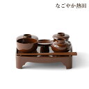 仏膳セット 現代型 茶色 樹脂製 シンプル コンパクト 16.7センチ モダン 霊供膳 低床 仏膳 御膳 精進料理 お供え お盆 国産 仏壇 仏具
