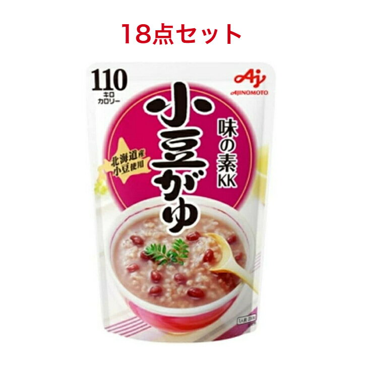 商品情報名称米飯類（かゆ）原材料名精米（国産）、小豆、砂糖、食塩内容量250g賞味期限別途商品ラベルに記載保存方法直射日光を避け、常温で保存してください。製造者味の素味の素 小豆がゆ 250g×18袋 味の素 小豆がゆ おかゆ レトルト 保存食 非常食 防災用 北海道産の小豆を使用した小豆粥(レトルト)です。 2