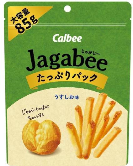 カルビー Jagabee たっぷりパック うすしお味85g×6袋