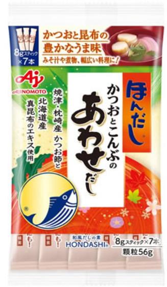 味の素 ほんだしかつおとこんぶあわせだし8g7本入×4袋