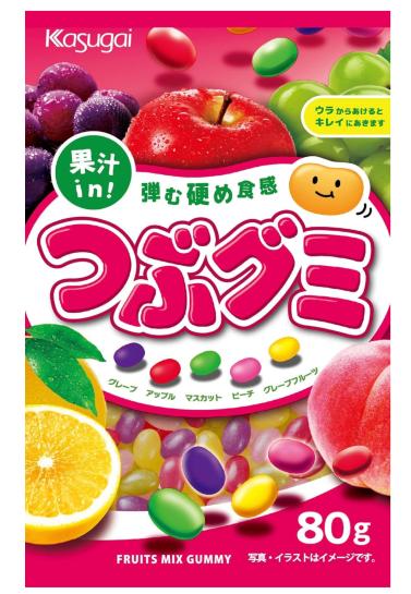 春日井製菓 つぶグミ 80g×6袋