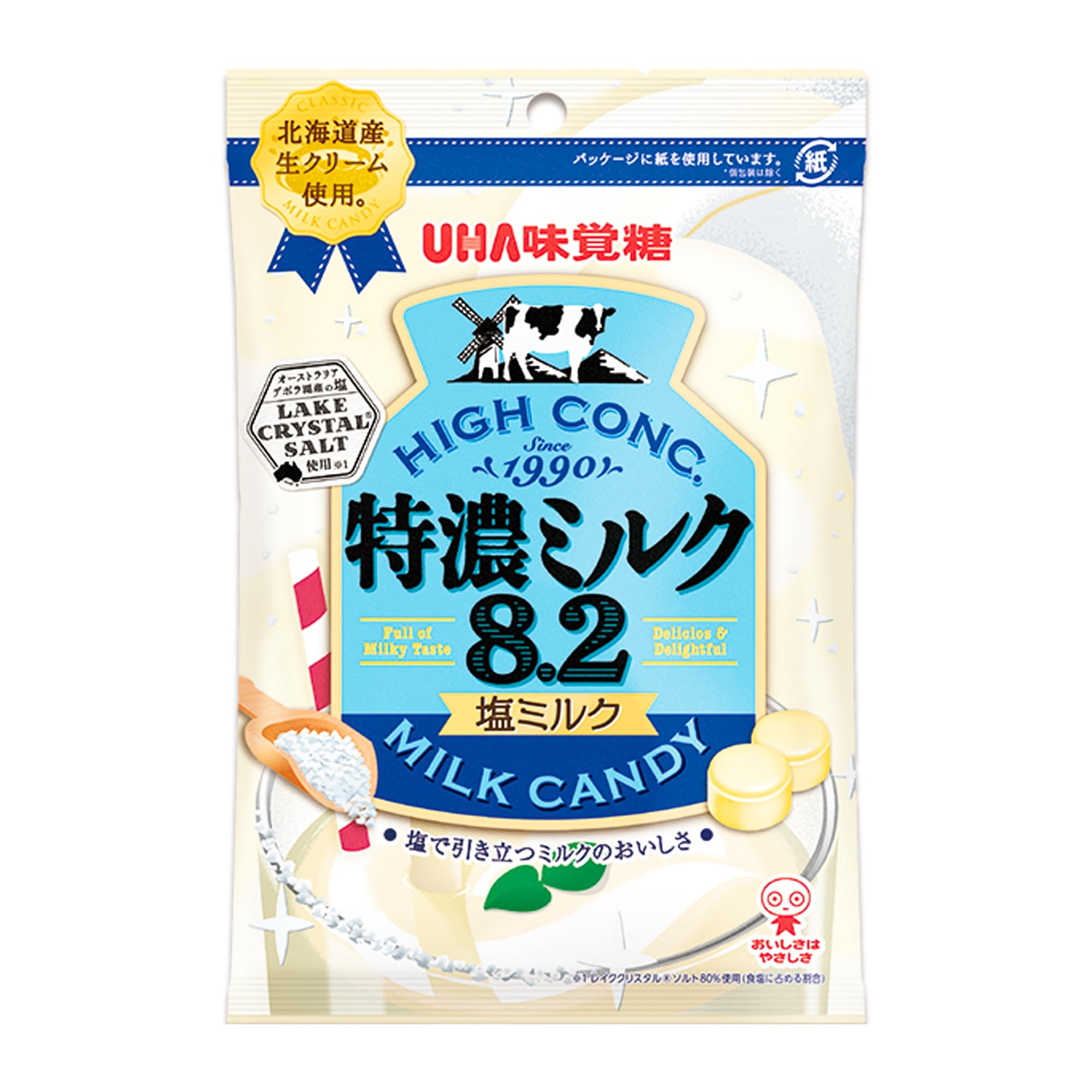 UHA味覚糖 UHA味覚糖 味覚糖 特濃ミルク8.2塩ミルク 75g×3袋