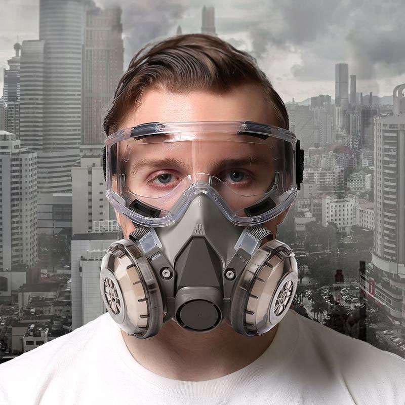 防塵マスク 防毒マスク 黄砂 塵 埃 悪臭防止 スモッグ 塗装 スプレー 実験室 溶接 工業 農業 スムーズに呼吸 2