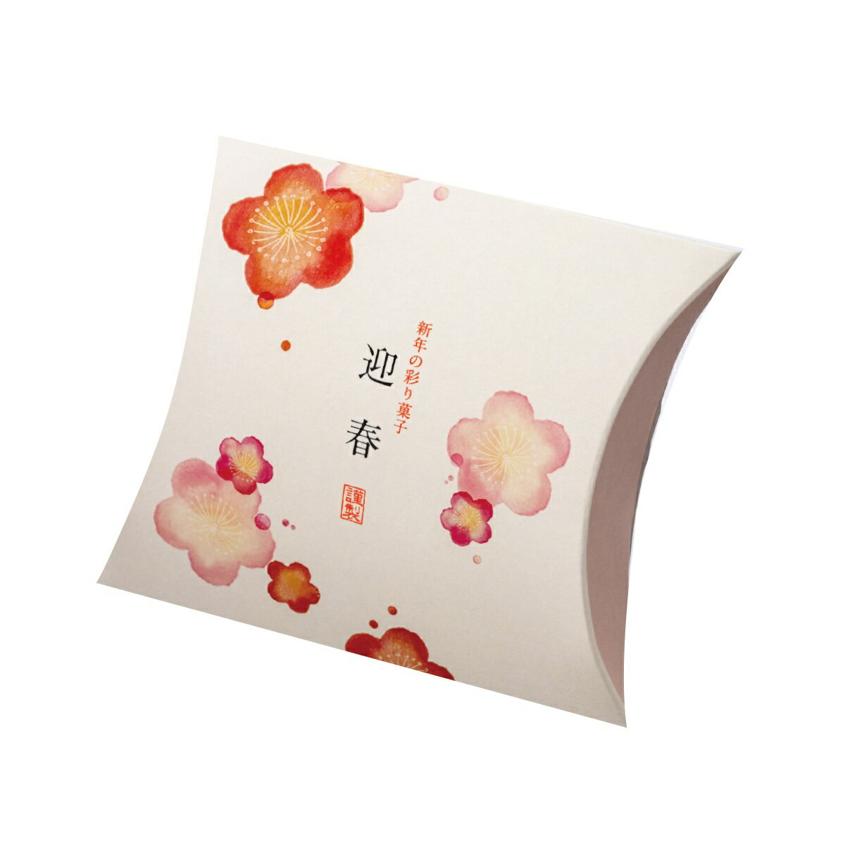 【ロゴ入れ無料】100個 縦11.7cm×横14.2cm×マチ3.5cm 小箱 ミニクイック ピロー(差込有)小箱 ピローボックス イベント 贈り物 迎春 ...