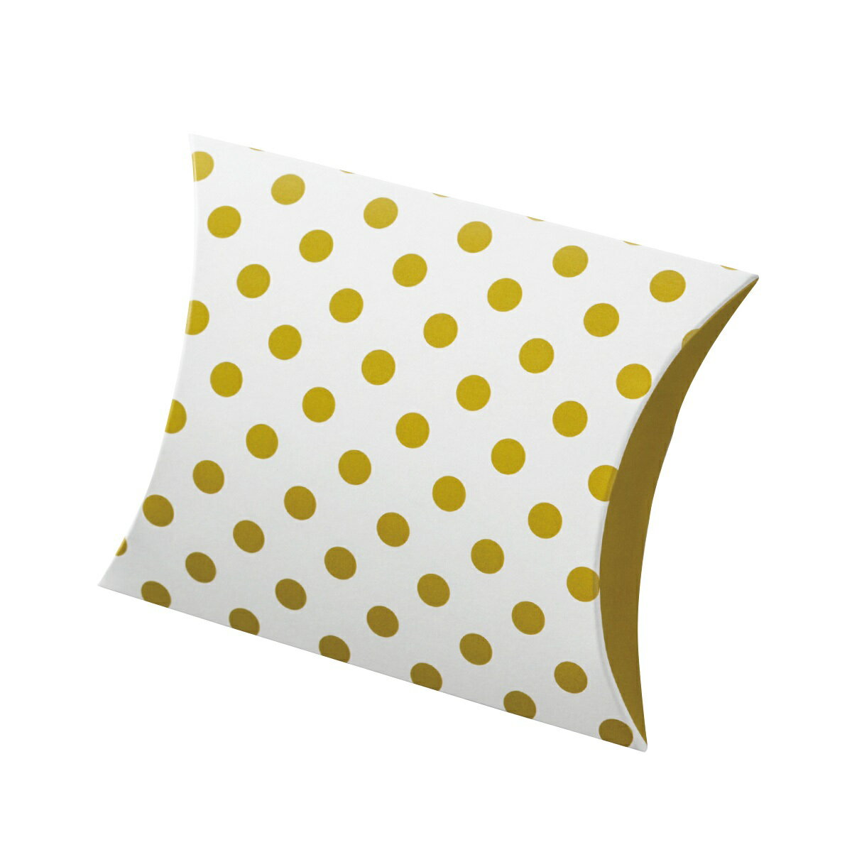 【ロゴ入れ無料】100個 縦11.7cm×横14.2cm×マチ3.5cm 小箱 ミニクイック ピロー(差込有)小箱 ピローボックス イベント 贈り物 ドット...