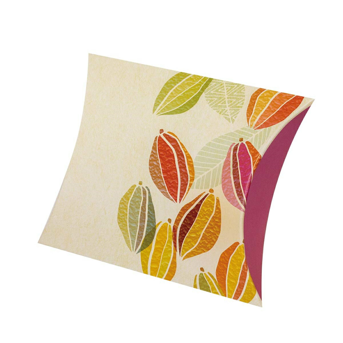 【ロゴ入れ無料】100個 縦11.7cm×横14.2cm×マチ3.5cm 小箱 ミニクイック ピロー(差込有)小箱 ピローボックス イベント 贈り物 カカオ...