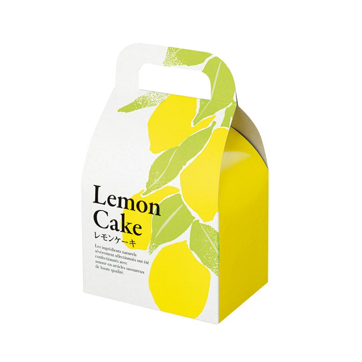 【ロゴ入れ無料】100個 サイズ/縦18cm×横10.5cm×幅7.5cm プチギフト 小箱 取手付き小箱 キャリーボックス レモンケーキ 焼き菓子 行事 お菓...