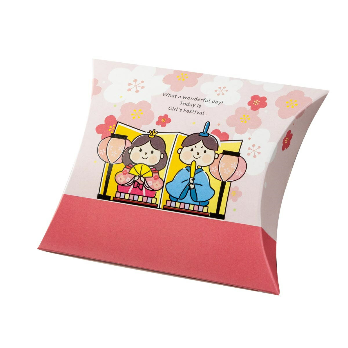 【ロゴ入れ無料】100個 縦11.7cm×横14.2cm×マチ3.5cm 小箱 ミニクイック ピロー(差込有)小箱 ピローボックス イベント 贈り物 ひな祭り...