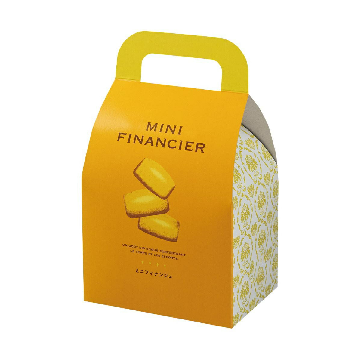 【ロゴ入れ無料】100個 サイズ/縦18cm×横10.5cm×幅7.5cm フィナンシェのプチギフトにぴったり小箱 取手付き小箱 キャリーボックス 焼き菓子 贈...