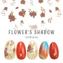 【全品半額coupon事前配布中】ネイルシール フラワー シルエット アンティーク 花弁 花びら 水彩 にじみ グラデーション パステル ピンク 手書き | ジェルネイル ネイル ネイル用品 ジェル シール 貼るだけ ジェルネイルシール フラワーネイルシール ネイルアート ネイル工房