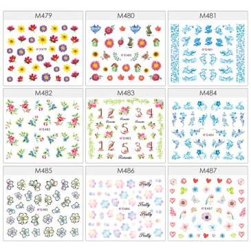 【ネイル工房★全品半額SALE】ジェルネイルやレジンに 極薄ネイルシール(nail seal) | ジェルネイル ネイルシール ネイル レジン ネイル用品 ジェル 花 シール 貼るだけ フラワー ジェルネイルシール ネイルアート セルフネイル 花柄 ネイルパーツ ネイル工房