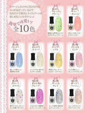 【ネイルMAX最新号掲載】簡単で可愛いカラフルホロ入りジェルポリッシュ全10色 ハケ付きだからすぐ塗れる カラージェル ジェルネイル ネイルアート