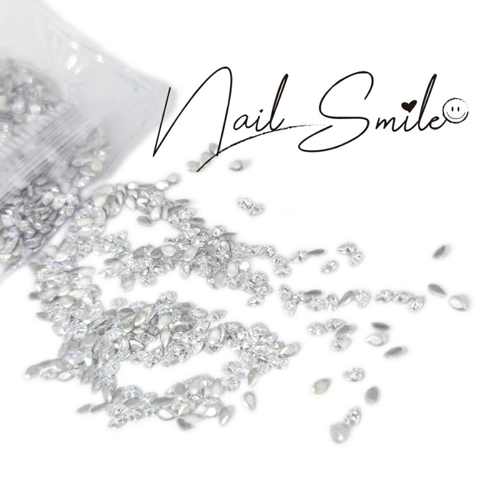 Rhinestone - ネイルパーツ ネイルグッズ ネイル用品 ネイル ネイルアート【ジルコニアストーンSS30p S20p】スクエア ドロップ ランバス 埋め尽くし 韓国ネイル 中国ネイル ジルコニア 極小ストーン 人気 おすすめ 可愛い かわいい