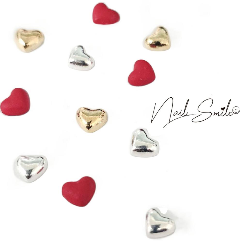 ネイルパーツ ネイルグッズ ネイル用品 ネイル ネイルアート ミニメタルハート 10P パーツ ハンドメイ..