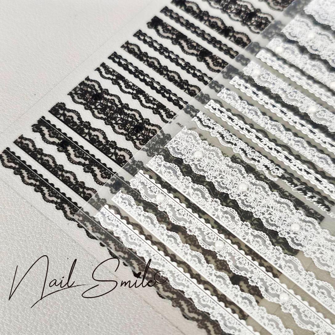 ネイルシール ネイルパーツ シール ネイルグッズ ネイル用品 ネイル ネイルアート レースシール ( ...