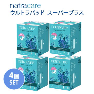 4個セット　ナトラケア　ウルトラパッド　スーパープラス　生理用　ナプキン　ふつうの日〜多い日用　羽なし　生理用品　医薬部外品　（OMCH）【0907】