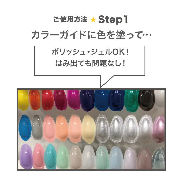 【3,980円以上送料無料】【公式】カラーチャートブック ネイル カラージェル ガイド サンプル トップコートいらず 管理 簡単 便利 セルフネイル ネイリスト ナチュラルフィールドサプライ