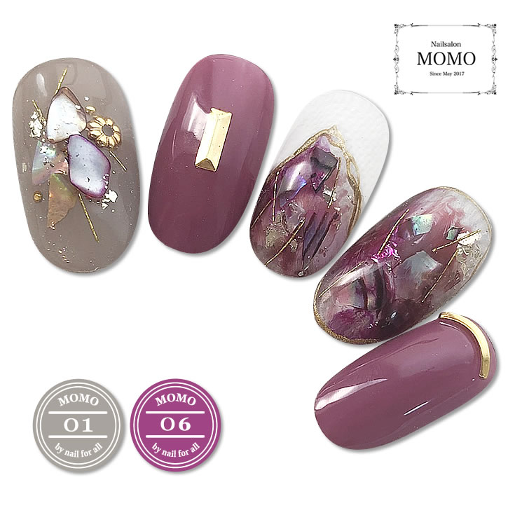 カラージェルMOMObynailforall3g12色セット01-12