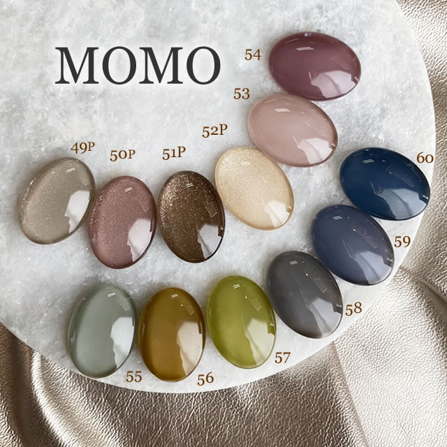 ■ ジェルネイル カラージェル MOMO by nail for all 3g 49-60 カラージェルネイル 《10個までメール便でも可》