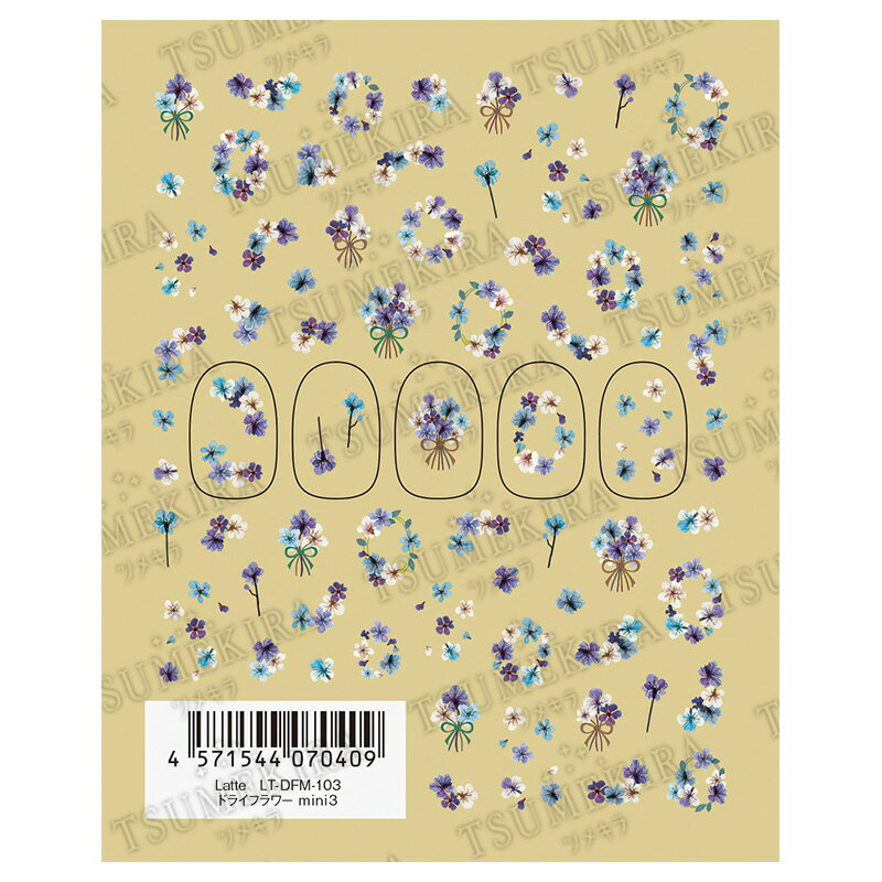 【Latte】ドライフラワー mini3 LT-DFM-103 （メール便可）