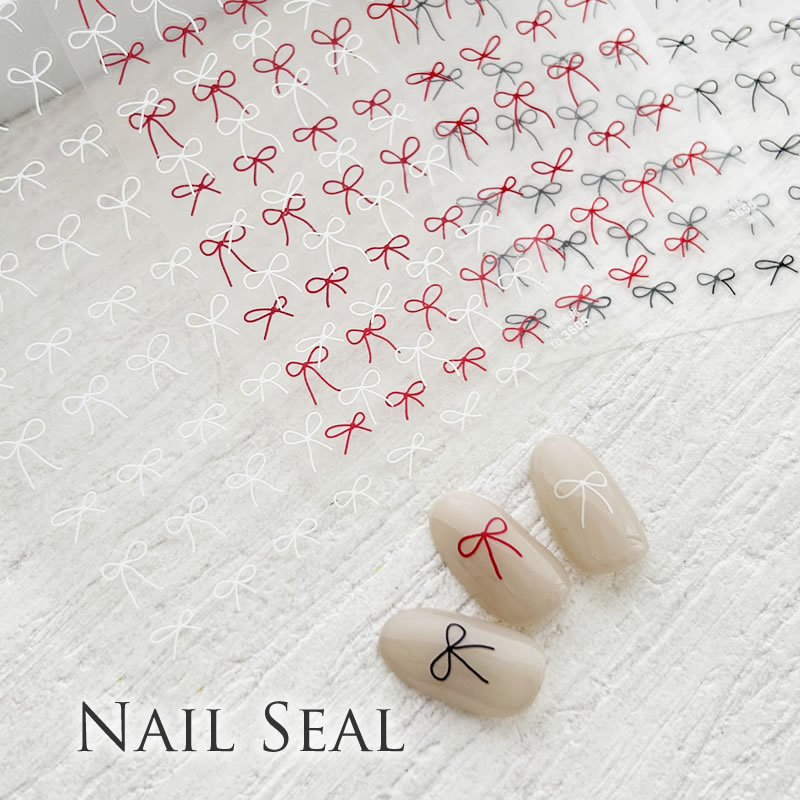 ネイルアート シール リボン3（メール便可）